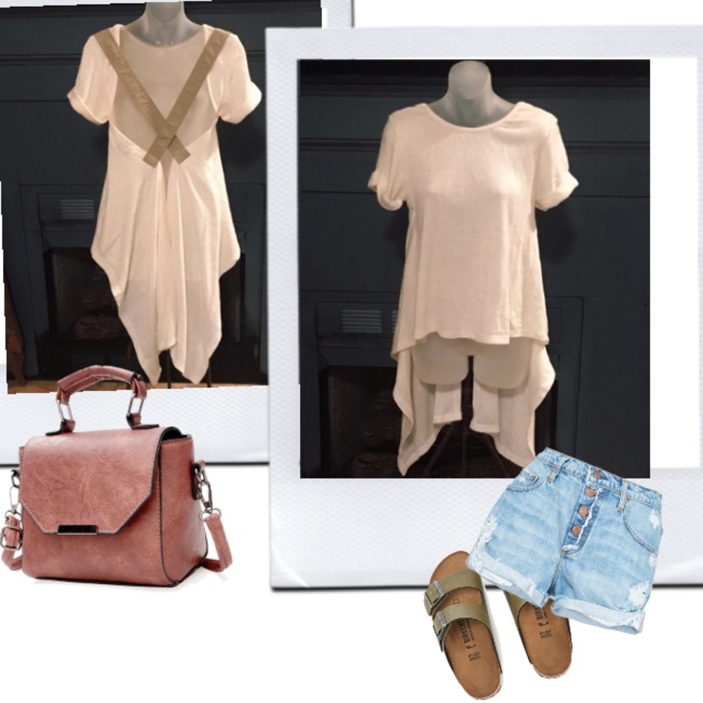 Boutique criss-cross blouse